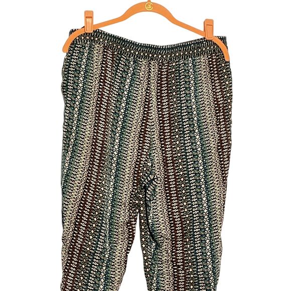 Jessica Simpson Soft Printed Tummy Control Pants LG - Picture 6 of 11